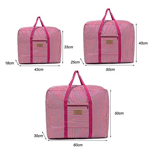 Waterproof Thick Large Storage Bag 600D Oxford Organizer (Rose, Medium) — view 2