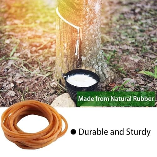 Thick Elastic Bands 150pcs Heavy Duty Trash Can Bands Stretchable Rubber Bands Elastic Trash Can Bands Office File Folder Strong Elastic Rubber Bands for School Home Office Supplies 3.7Inches — view 3