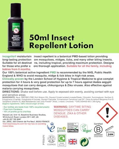Incognito Mosquito Repellent Lotion Natural DEET Free 50ml — view 5