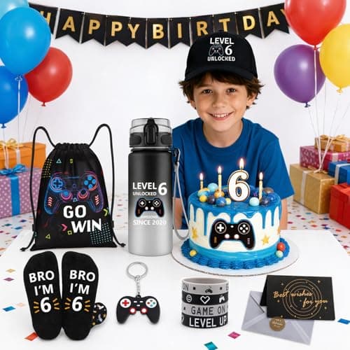 6 Year Old Boy Gifts, Birthday Gifts for 6 Year Old Boys, LEVEL 6 UNLOCKED — view 2