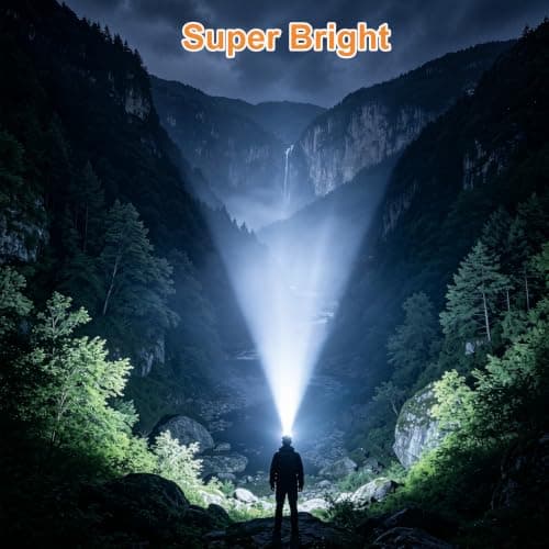 4 Pack Rechargeable Head Torch, Waterproof Super Bright LED Headlamp — view 2