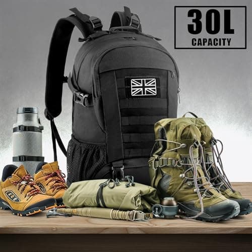 Jueachy Military Tactical Backpack 30L Water Resistant Rucksack for Men — view 5