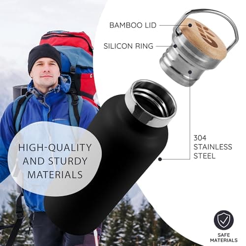 Bambaw 1l Insulated Water Bottle Metal, Water Bottle Stainless Steel 1l — view 2