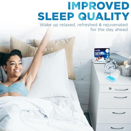 Macika Soft Silicone Ear Plugs for Sleeping 7 Pairs, 27dB Noise Cancelling, Premium Moldable Ear Plugs, Comfy, Reusable Customisable Earplugs for Sleep, Travel, Studying, Noise Reduction, Waterproof — view 5