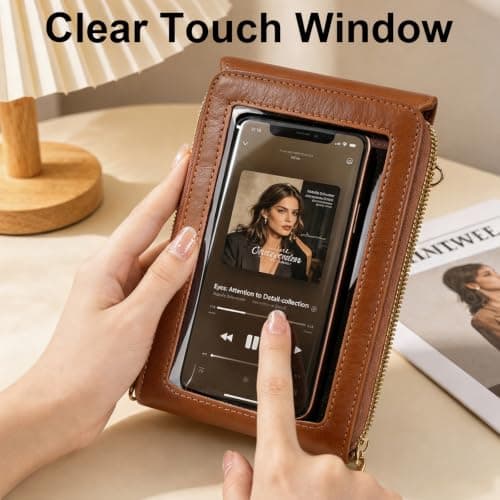 Touch Screen Crossbody Phone Bag for Women Anti Theft Crossbody Bag Purse — view 4