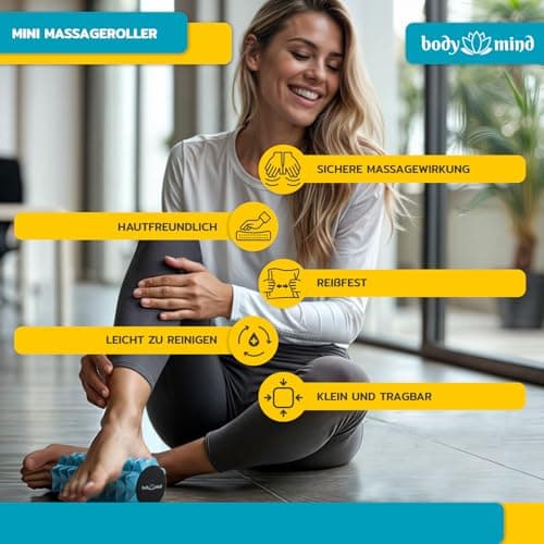 Body & Mind® Mini Fascia Roller - Targeted Massage Roll, 15 x 6 cm — view 2