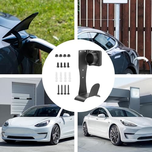 EV Charging Cable Holder- Wall-mounted Charger Cable Organizer, Stainless Steel Wall Mount Bracket | EV Charger Stand | For Home Camping Daily Adventure Vehicle Road Trip Travel Work Driver — view 5