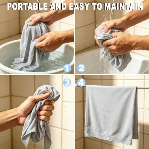 Cooling Towel,Sun Protection Cooling Towel for Hot Weather Travel,Hoodie 1P — view 3