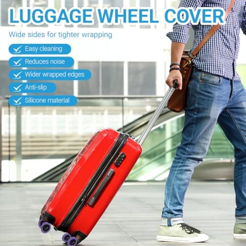 Ruiunchu 40 Pcs Suitcase Wheel Protectors Luggage Covers for 5-7cm Wheels — view 4