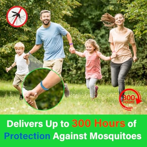 Audasi Mosquito Repellent Bracelet 15 Pack, Adjustable Leather Mosquito Bands Natural Insect Repellent Wristbands for Adults and Kids 300 Hour Insects Protection Wristbands Tools — view 4