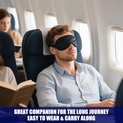 10pcs Sleep Eye Mask Shade Cover, Sleeping Blindfold, Sleeping Eye Mask, for Travel, Plane, Nap, Hotel, Game, for Women and Men (Black) — view 4