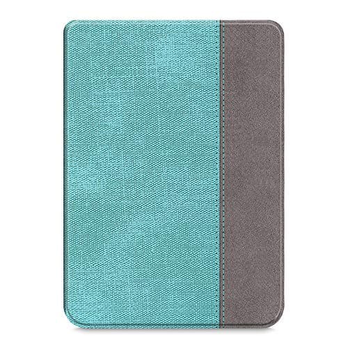 FINTIE SlimShell Case for Kobo Clara HD/Tolino Shine 3- Ultra Thin and Lightweight PU Leather Protective Cover with Auto Sleep/Wake for Kobo Clara HD 6” eReader, Denim Turquoise — view 6