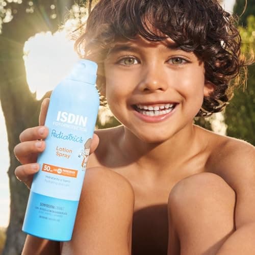 ISDIN Fotoprotector Pediatrics Lotion Spray SPF 50 - Hydrating Sunscreen for Kids - Moisturising & Fast Absorbing - Water Resistant, For Sensitive Skin, 250ml — view 2