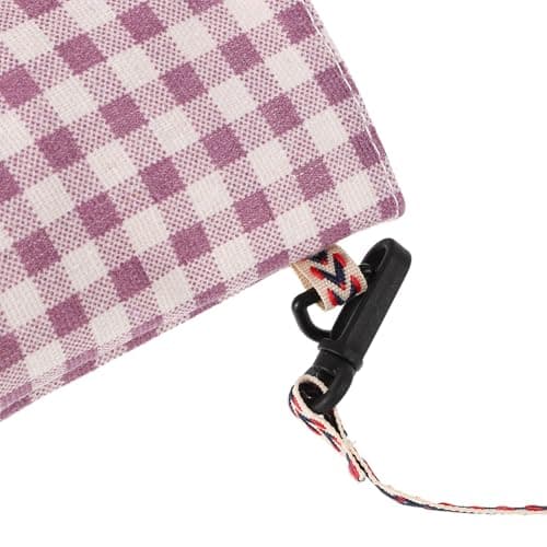 UTHCLO Outdoor Cotton Linen Water Bottle Carrier with Adjustable Strap for Hiking Camping Walking Travel — view 3