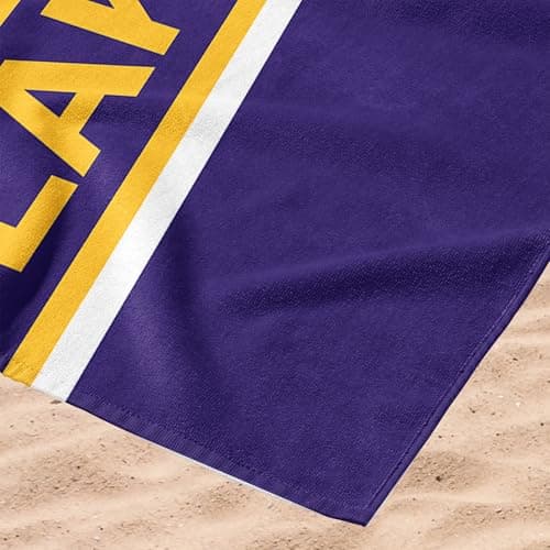 NORTHWEST Los Angeles Lakers NBA Spirited Micro Fiber Beach Towel 30 x 60 Inches — view 5