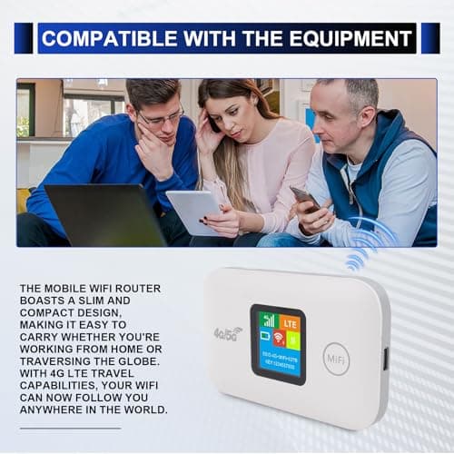 Qxckyag Mobile Hotspot 4G/5G Router for Car and Travel Use Everywhere — view 3