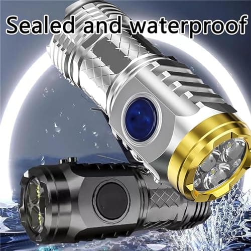 COJJ Three-Eyed Monster Mini Flashlight, Ultra Bright Portable Small LED Flashlight, Super Bright Mini Torch, Rechargeable Flashlights High Lumens Flash Light… — view 3