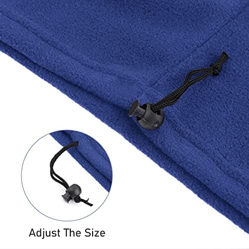 WLLHYF Winter Neck Warmer?Fleece Windproof Face Covering Neck Gaiters Warmer Snoods Face Scarf for Winter Outdoor Ski, Snowboard, Running Cycling?1 Pack Blue? — view 3