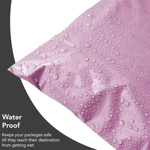 125 Assorted Mixed Pink Mailing Poly Postal Self Seal Bags 5 Sizes 25 from Each iSOUL Extra Small to Large Postage Packaging Assorted Mailers Posting Shipping Post Parcels Package Bags — view 4