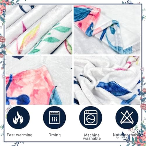 NlsqEU Grandma Birthday Gift - Flannel Blanket for Granny, Nan - 59 * 51 Inch (English) — view 4