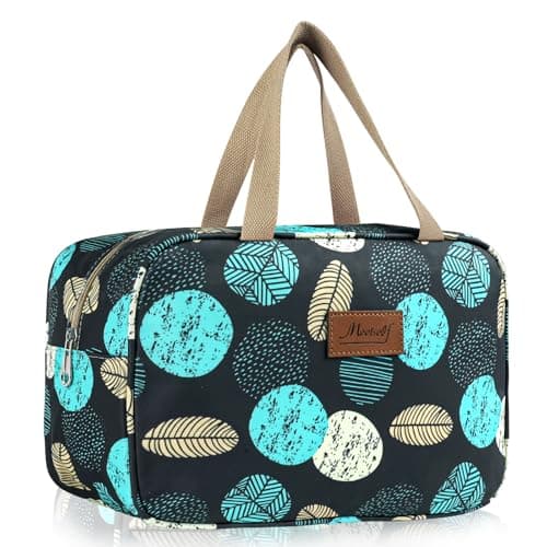 Aucuu Toiletry Bag, Large Full Size Toiletry Bag, Travel Hand-Held Make up Wash Bags, Portable Waterproof Toile-Try Kit, Bathroom Storage Case, Cosmetic Organizer for Travel, Camping for Women Girl