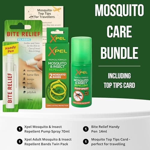 Mosquito Repellent Bracelet Bundle with Insect Repellent Spray and Bite and Sting Relief + Travel Guide - Long Lasting and Fast Protection for Travel, Camping and Outdoors — view 2