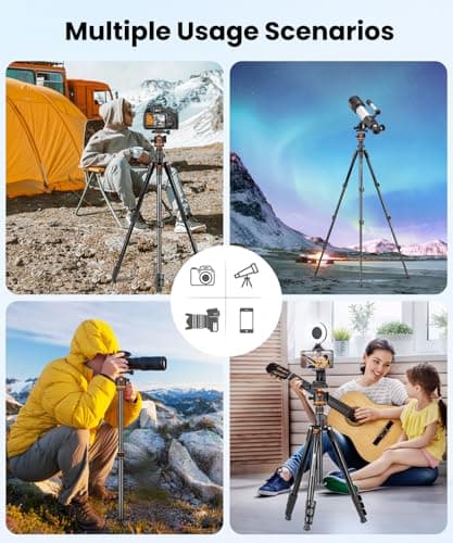 JOILCAN Camera Tripod for DSLR,168cm Lightweight Aluminium Travel Tripod — view 6