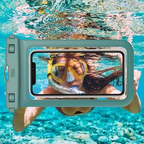 YOSH Waterproof Phone Pouch [IPX8 Certified], Fits Up to 7.0", Olive Green — view 2