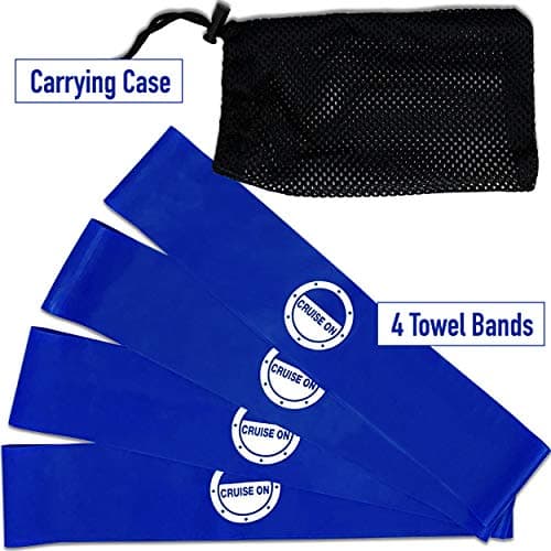 Towel Bands (4 Pack) - The Better Towel Chair Clips Option for Beach, Pool & Cruise Chairs — view 3