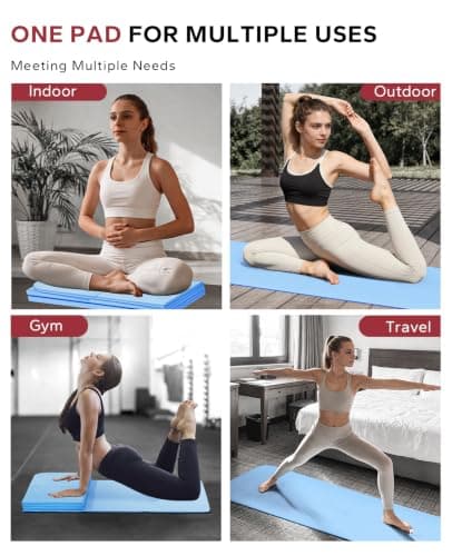 HAPBEAR Foldable Yoga Mat - 183×61cm×6mm, Includes Carry Bag — view 6