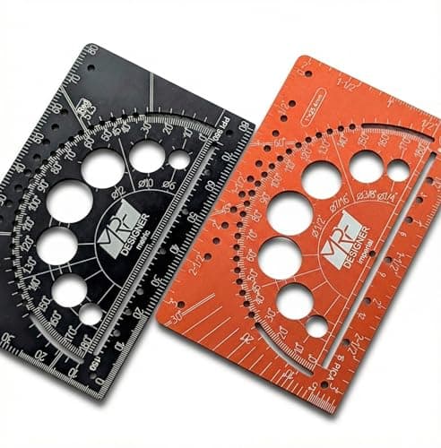 MRF Card Multitools Designer – 15-in-1 Credit Card Multitool Ruler – Aluminium Wallet Multitool Card for Architects, Engineers & Designers – Pocket Multi Tool, Dual Scale, TSA Approved — view 2