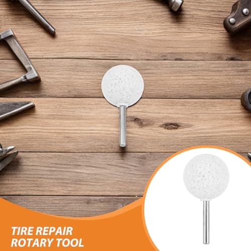 SOPOTUTU Tire Patch Buffing Tool 2PCS Steel Coral Grinding Bit for Automotive Tire Repair Ideal for Mechanics Travel Maintenance — view 3