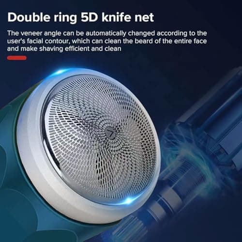 Electric Foil Shaver Mini Pocket Size Portable Electric Razor for Men and Women Aluminium Alloy Casing Stylish Travel-Friendly Shaver Ideal for Short Stubborn Facial Body Hair Shaving Grooming Tool — view 2