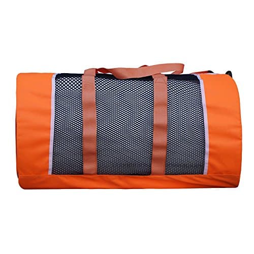 Farabi Kit Bag Mesh Lightweight Gym Training Bag Air Mesh for Air Ventilation (Orange) — view 5