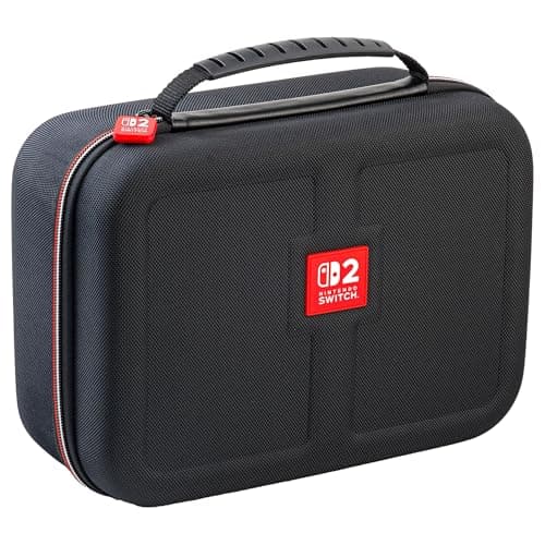 RDS - Licensed Nintendo Switch 2, Nintendo Switch OLED & Nintendo Switch Systems Game Traveler Deluxe System Case – Holds AC Adapter, HDMI Cable, Joy-Con Straps & Game Card Case & Cards — view 2