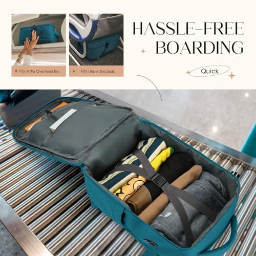 ZHXX for Ryanair Cabin Bag 40x30x20, Hand Luggage Bag, Carry-On, Underseat Cabin Bag, Fits 14-Inch Laptop with Anti-Theft Pocket — view 4