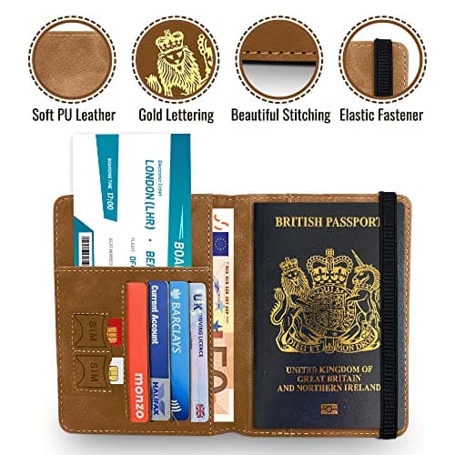 REPEAK RFID Passport Wallet – British Passport Cover with Card Slots — view 4