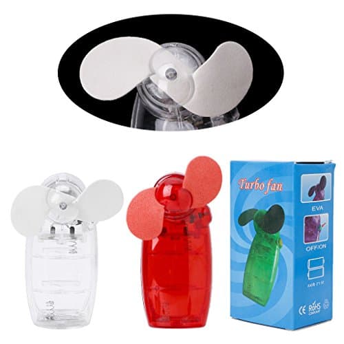 Kadagg Portable Pocket Fan Cool Air Hand Held Battery Travel Holiday Blower ABS — view 2