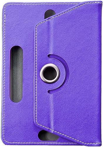 World biz Universal 8 inch Tablet Case, PU Leather Stand Case Folio Cover 360° Rotating Case Fits for All 8.0" Inch Samsung, Lenovo, Acer, Huawei, Sony, iPad, Toshiba Android Tablets (Purple) — view 2