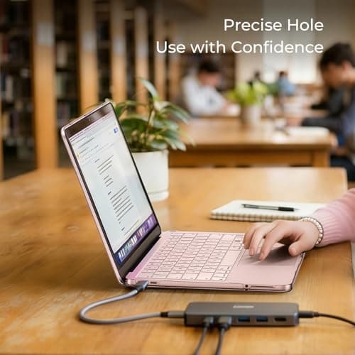 EooCoo for MacBook Neo Case 13 inch 2026 A3404 A18-Pro Crystal Pink — view 5