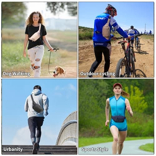 Bumbags Waist Fanny Pack Fashion Bum Bag with 30cm Extended Belt for Dog Walking Climbing Hiking Travel Cycling Girls Ladies Men Women (Red) — view 4