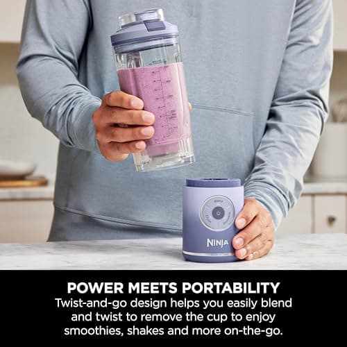 Ninja Blast Max 570ml Portable Blender, 3 Functions, Lavender BC251EULD — view 3