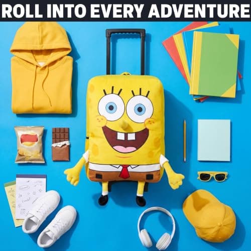 Get Trend Spongebob Squarepants Boys 3D Trolley Bag for Travel & School — view 6