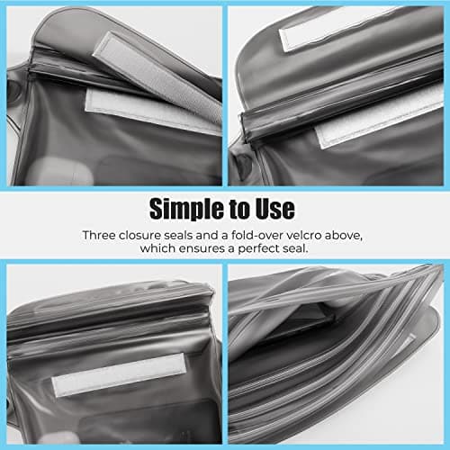 ECHTPower Waterproof Pouch Bag,2-Pack,Waterproof Dry Bag with Adjustable Waist Strap for Swimming, Rafting, Kayaking, Boating, Camping, Hiking, Fishing — view 3