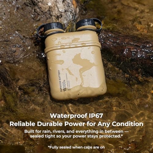 ELECOM NESTOUT 15000mAh Rugged Outdoor Power Bank, IP67 Waterproof, 32W — view 6