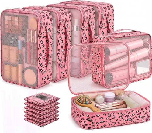6pcs Foldable Large Packing Cubes, Travel Suitcases Organiser