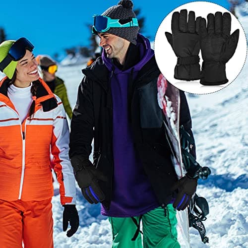 Eclove Ski Gloves, Extreme Waterproof Gloves, Winter Warm Snow Glove Waterproof Windproof Breathable Warm Glovers Wrist Straps Unisex, for Ski, Riding Snowboard Mountaineering Winter Outdoor Sports — view 6