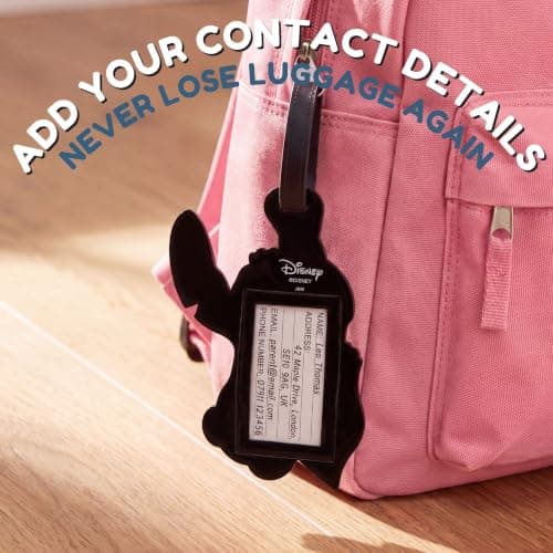 Disney Lilo and Stitch Blue, Pink and Red 2 Piece Luggage Tag Set — view 4