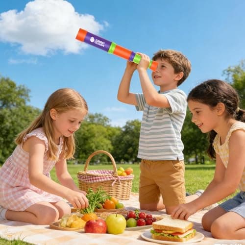Childrens Adjustable Telescope – Portable Lightweight Exploration Toy, Retractable Viewing Scope, Safe Outdoor Instrument | Hiking, Camping, Nature Study, Backyard and Travel Activities — view 2