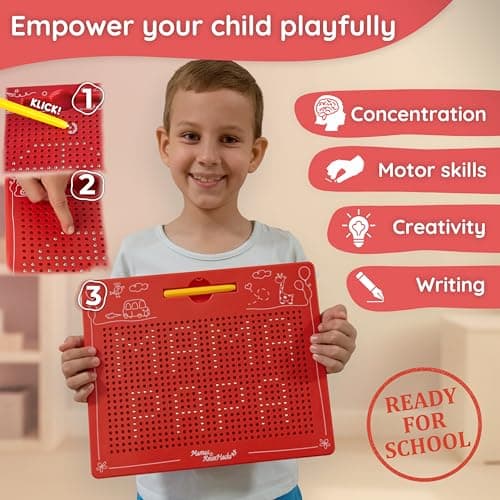 Mamas Reise Hacks Magnetic Game XL [Activity Car Ride & Home] Magnetic Board for Children from 3 Travel Game & Magnetic Drawing Board Toy for Learning to Write — view 5